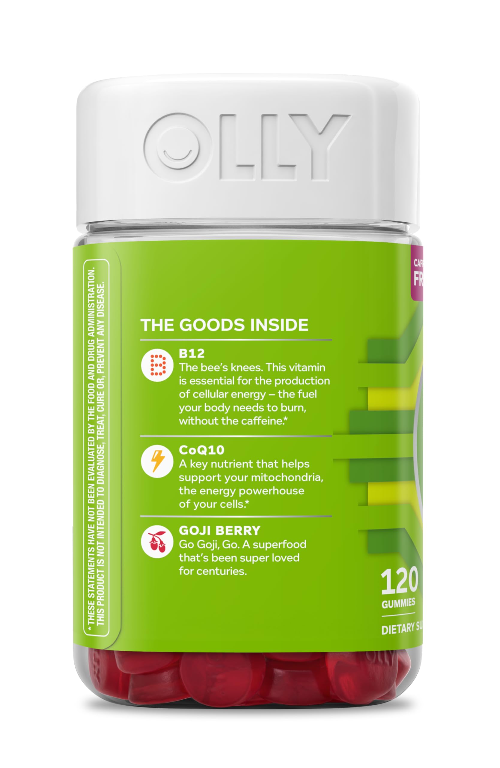 OLLY Daily Energy, Caffeine Free, 300 mcg Vitamin B12, CoQ10-120 Count — Amazon image 9