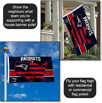 New England Patriots Nation USA American Country 3x5 Flag