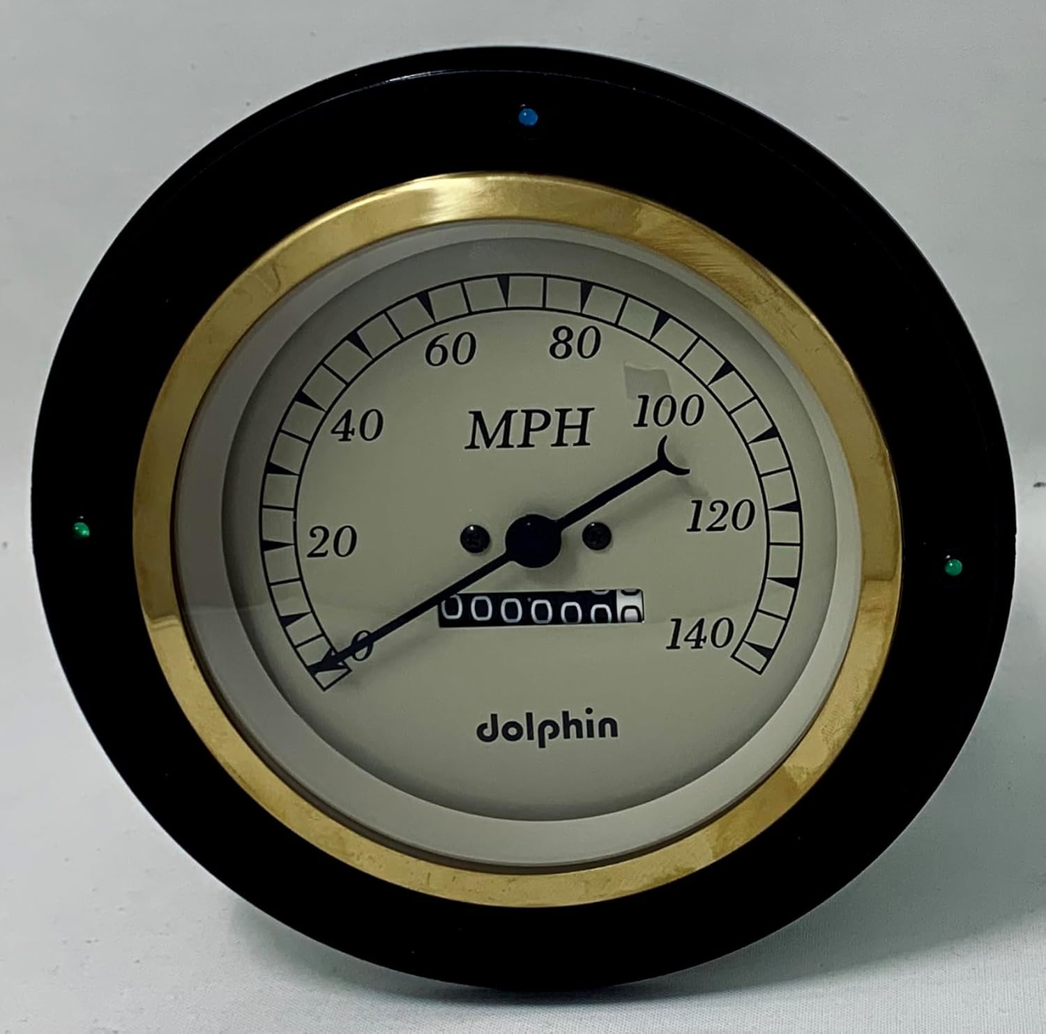 Dolphin Gauges 1954 Chevy Truck 5" Quad Style Mechanical Gauge Dash Panel Insert Gold