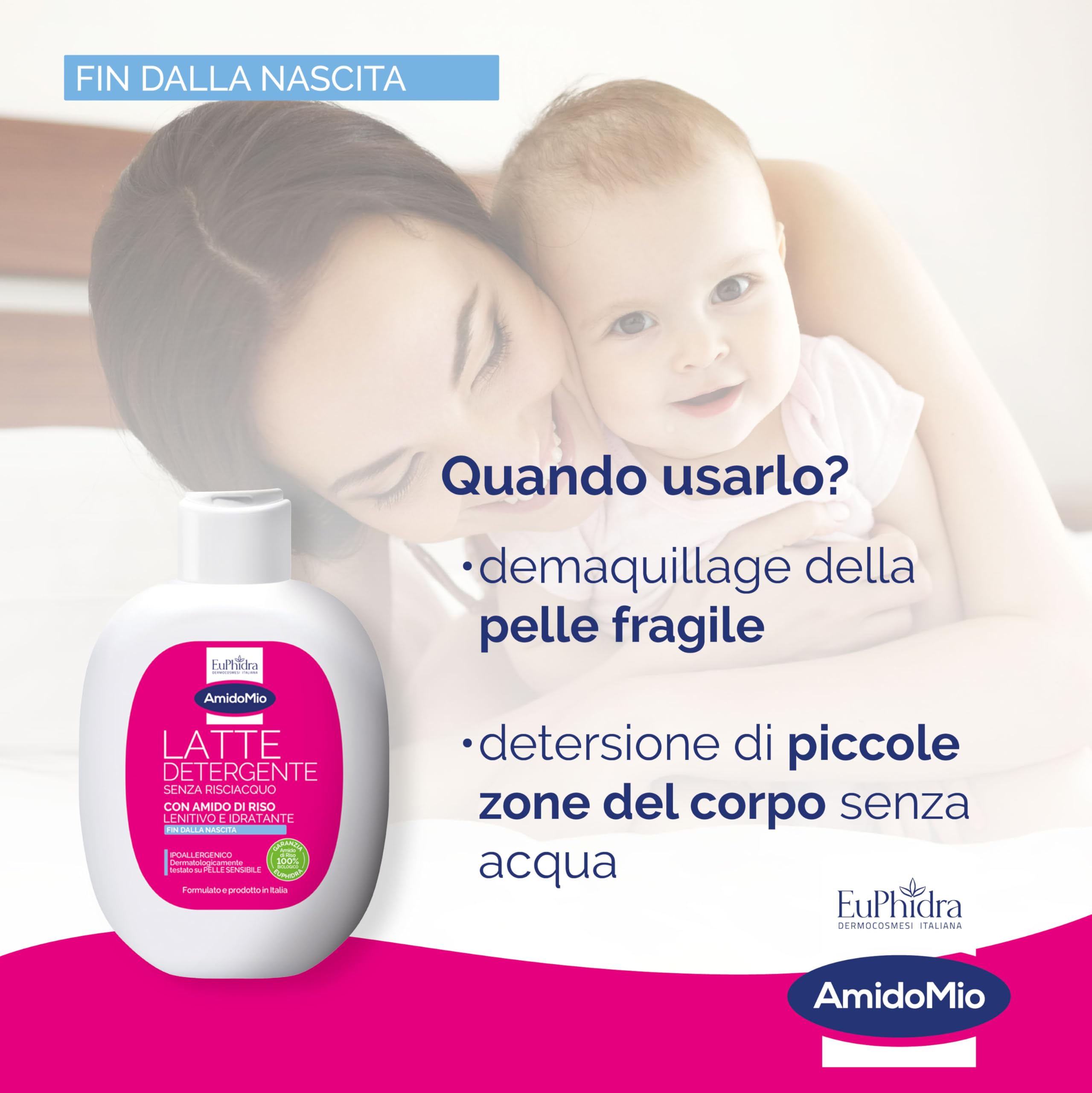 Euphidra - Euphidra AmidoMio Latte Detergente per Bambini 200ml - 906780642