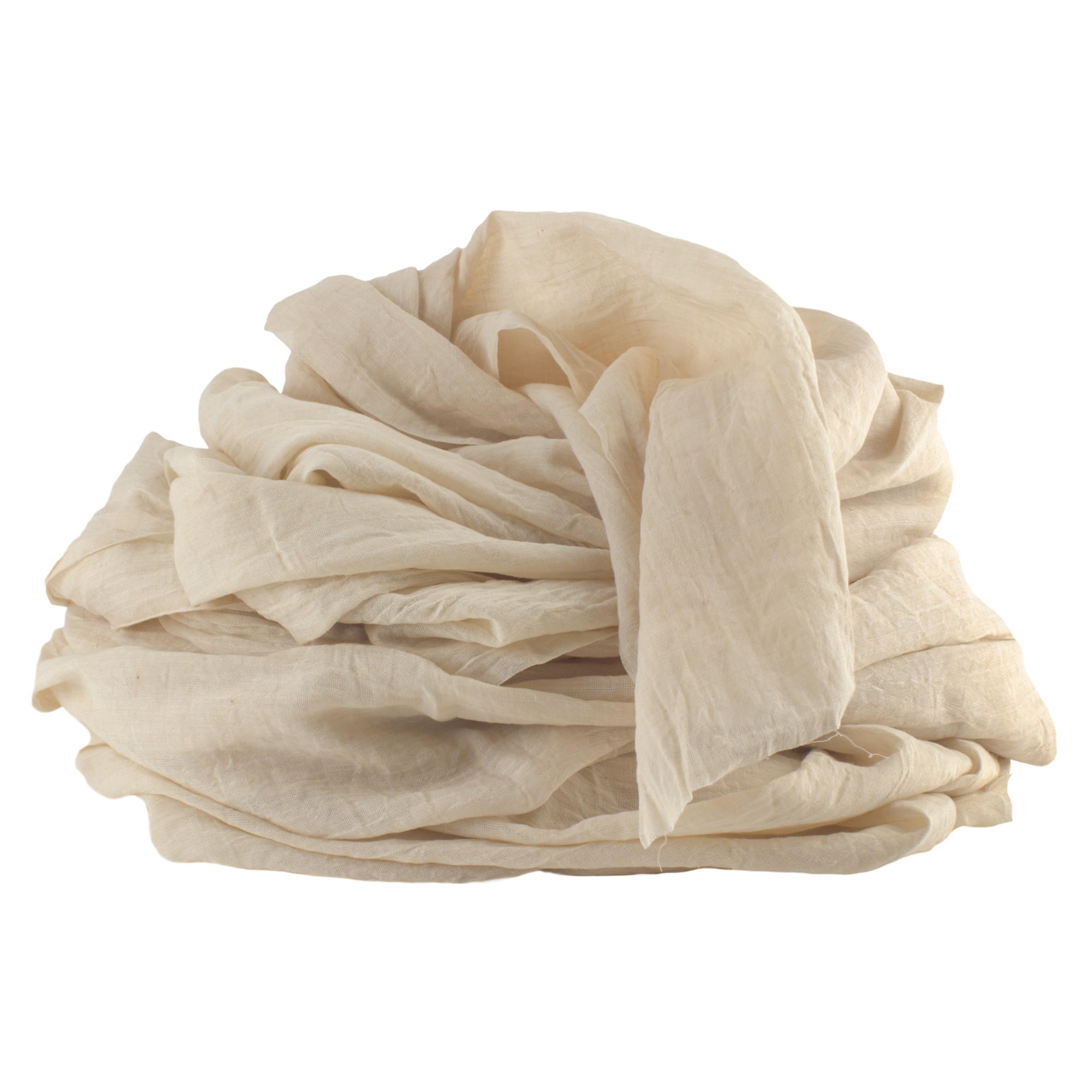 Tissu de décoration mousseline beige natural 48cm x 5m