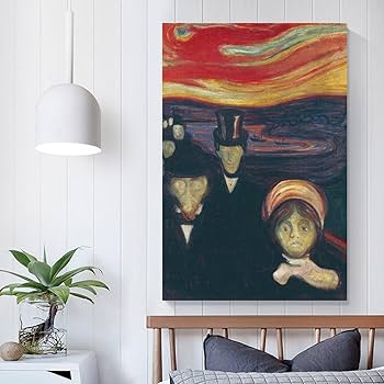 ムンクMunch [ 慰め ]1894年作/ 厚紙に色鉛筆( 複製画 ) /額装 ムンクMunch [ 慰め ]1894年作/ 厚紙に色鉛筆( 複製画 ) /額装