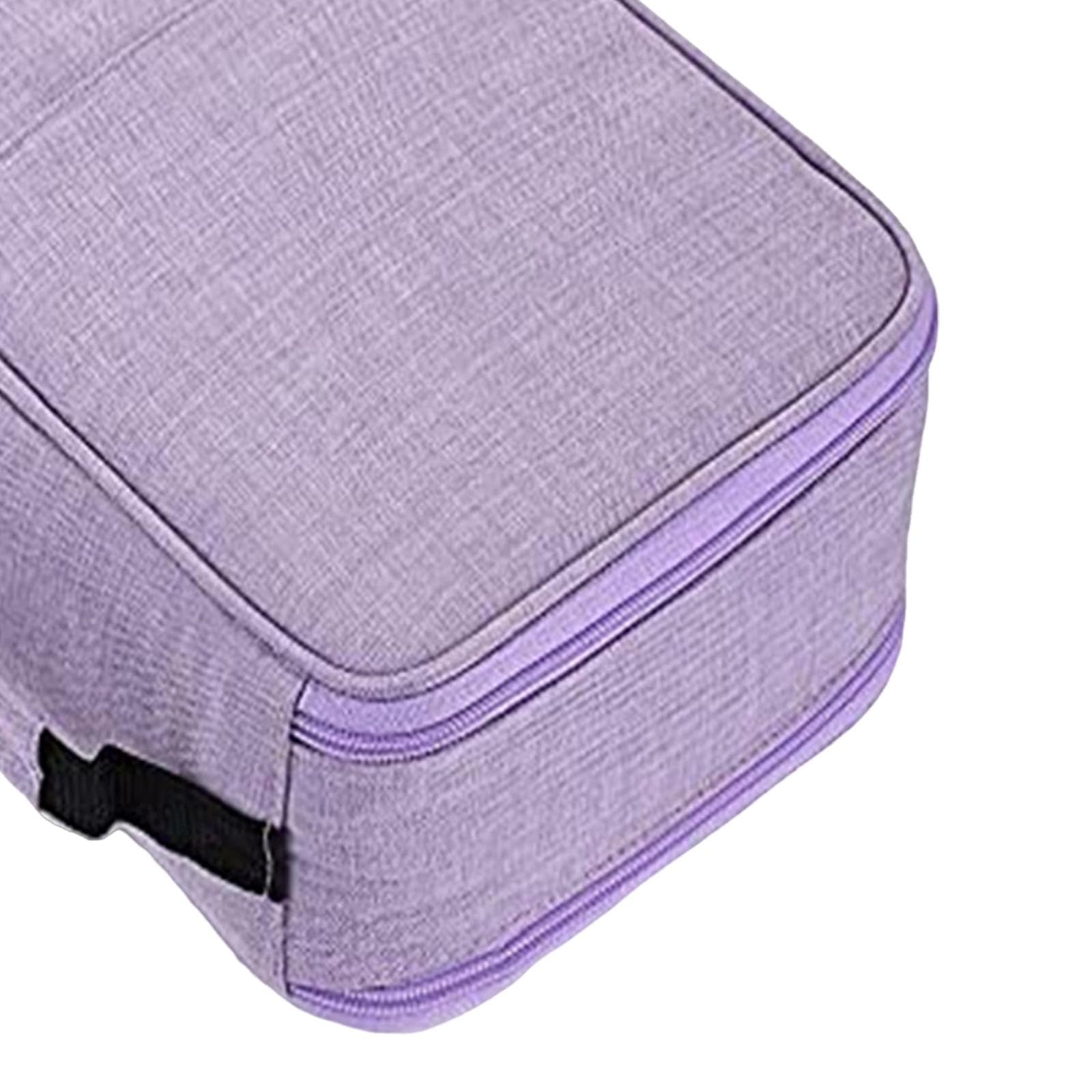harayaa Organizer per da 300 scomparti Astucci grandi per Cerniera a 5 strati con maniglia Custodia da trasporto per, viola