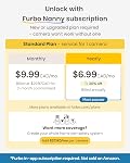 Furbo Mini Caméra pour animaux de compagnie [Abonnement requis] Déverrouiller caméra avec/Paid Plan: Home Security with Dog & Alertes à la sécurité des chats, 2-Way Cam intelligent non rotatoire (faible risque, 3mo Min. Annuler à tout moment)