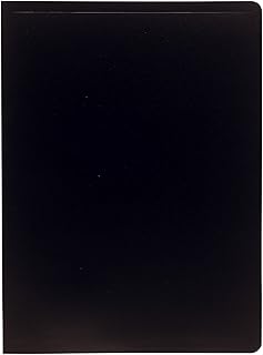 Exacompta 8561E - Carpeta de 60 fundas PVC, A4, color negro