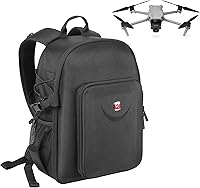 Vista 1 de Smatree Mochila profesional para DJI Drone y accesorios para drones, para cámara de acción G*pro y cámara de acción Osmo, Negro - Para DJI Air 3