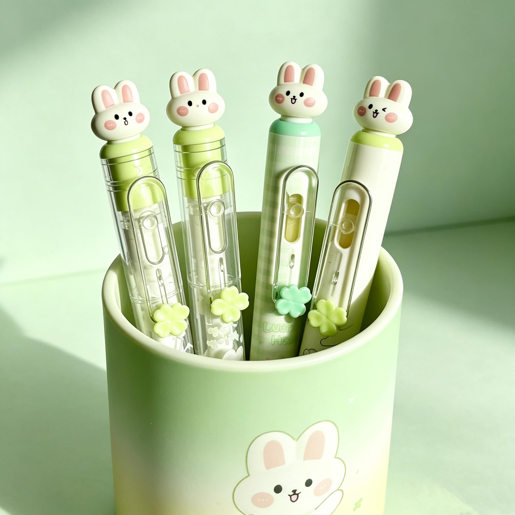 4-pak długopisów żelowych Cute Lucky Bunny czarny atrament 0,5