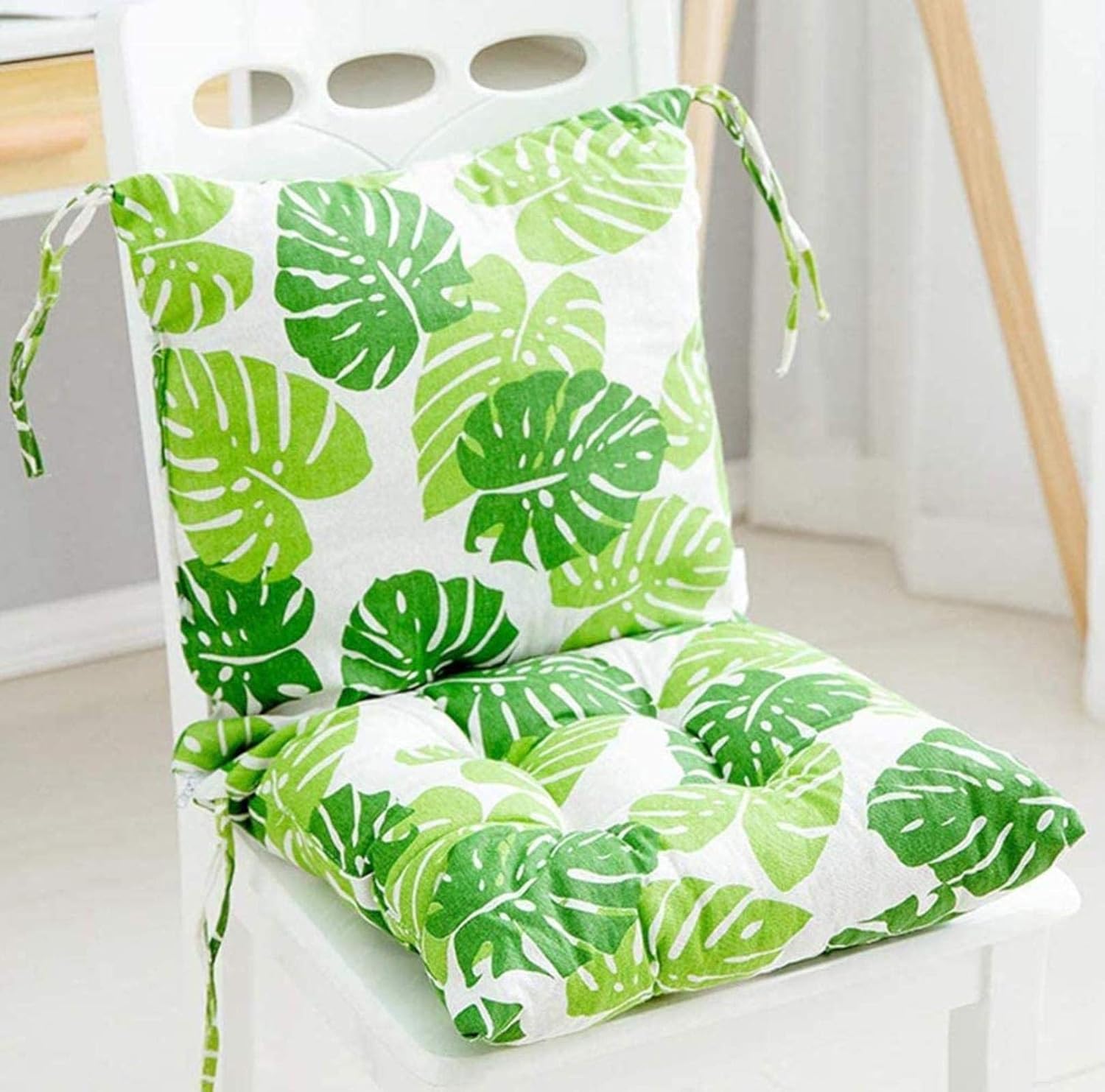 LUYAJYI Square Seat Cover, Chair Cushion and Backrest