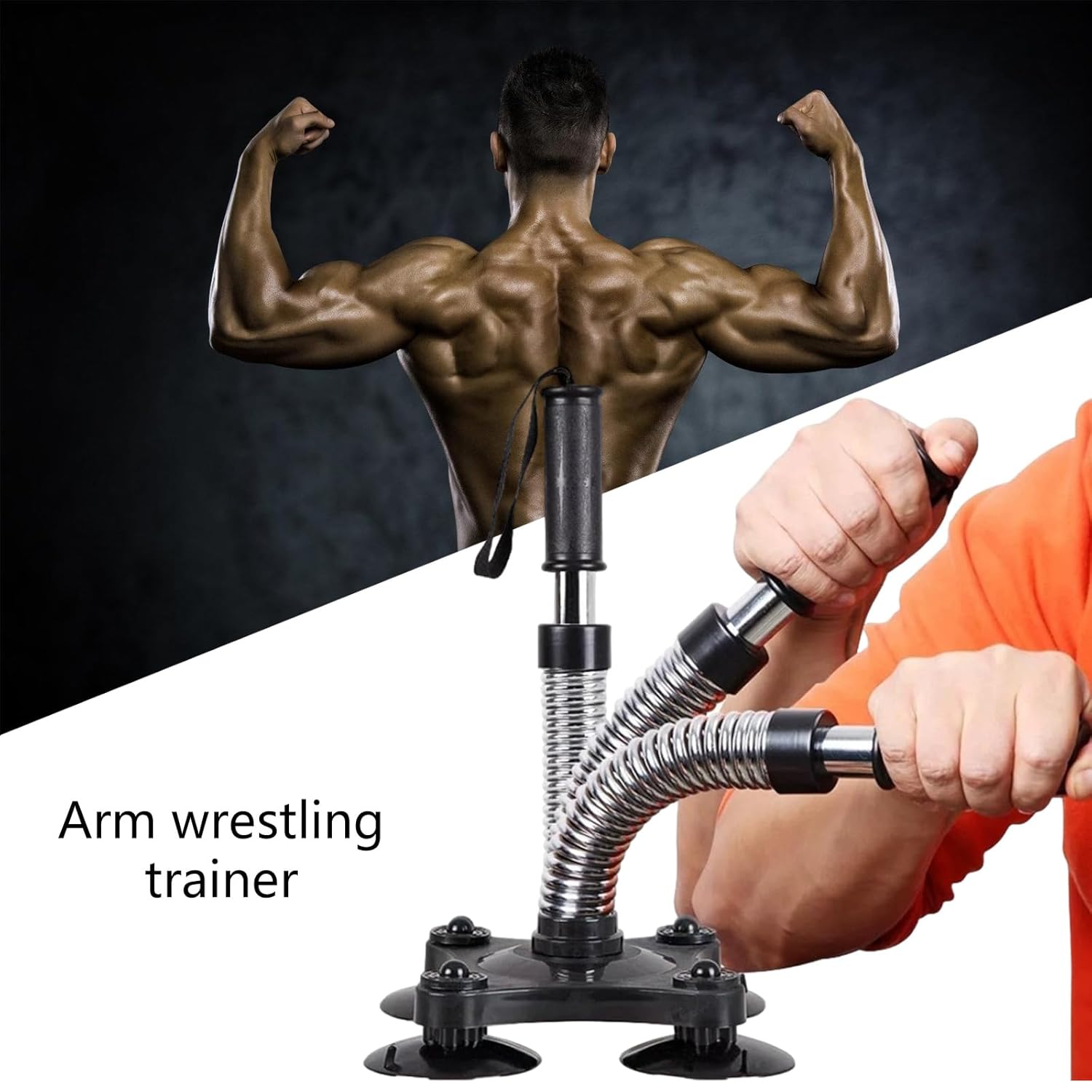 Forearm Strength Trainer - Wrist Exerciser Muscle Development & Grip Strength - Portable Fitness Equipment Suction Cup Stability Home, Office, Travel