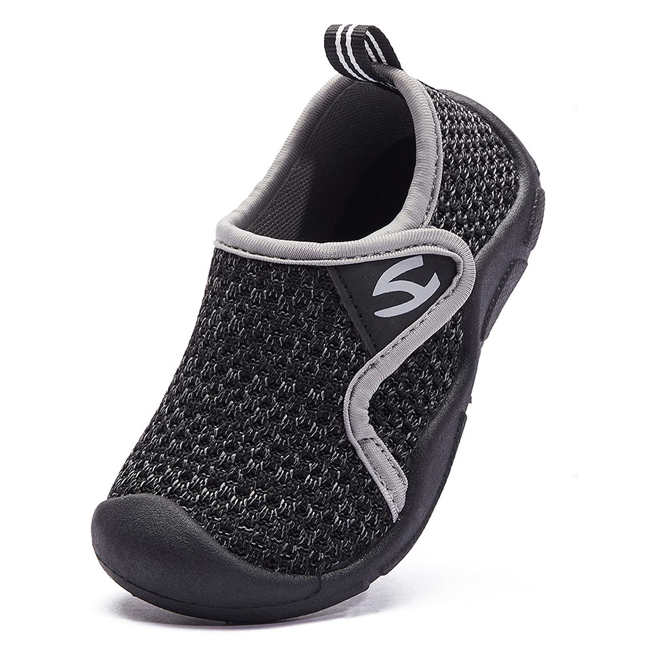 SMajong Pantofole da Casa Bambino Ragazzi Ragazze 20-30 EU | Scarpe Primi Passi per Bambini,Interne a Maglia,Antiscivolo,Comode,Scarpe da Sportivi