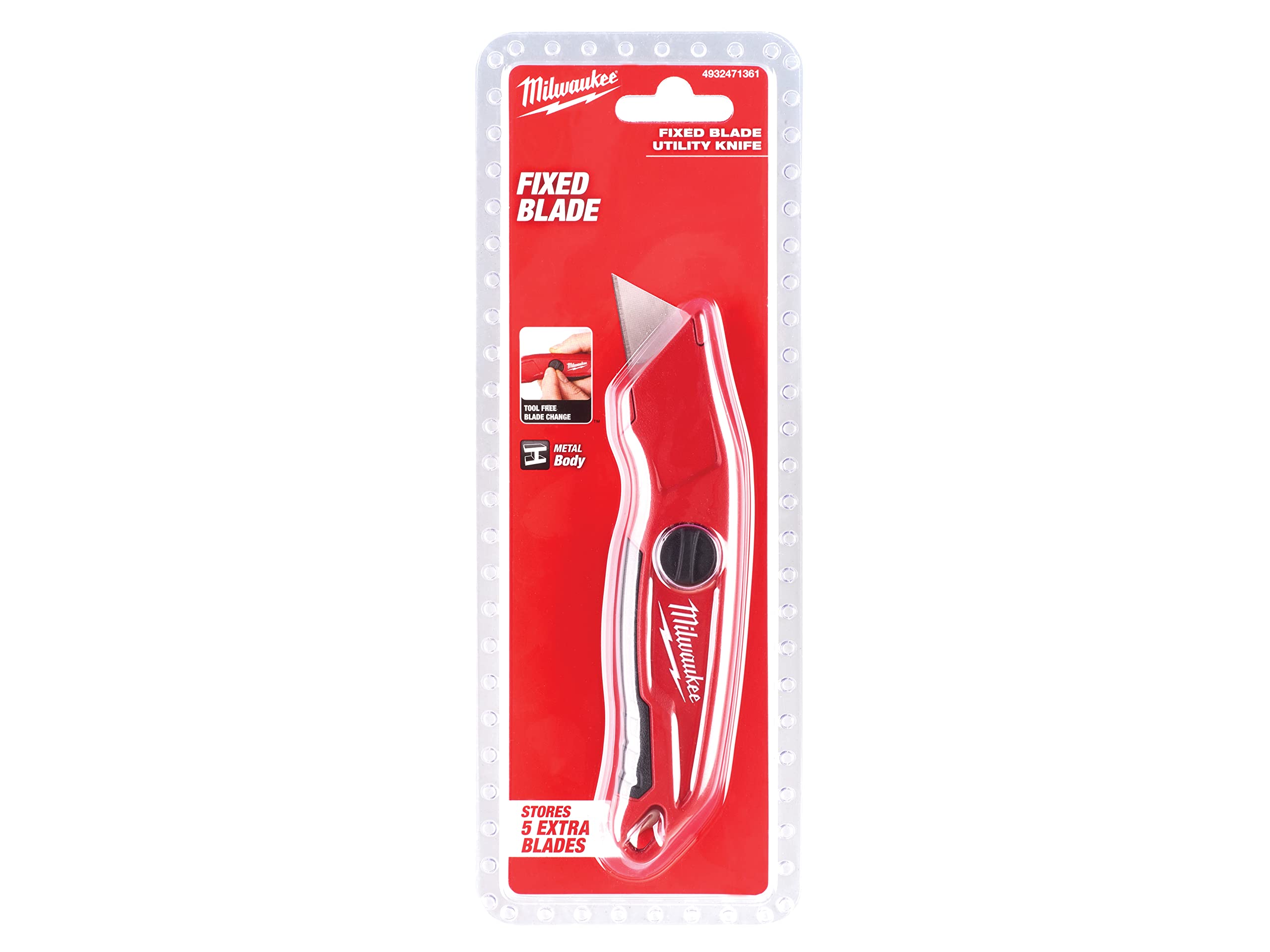 Cuchillo de hoja fija (Multiplos de 6uds) - Fixed blade Utility Knife