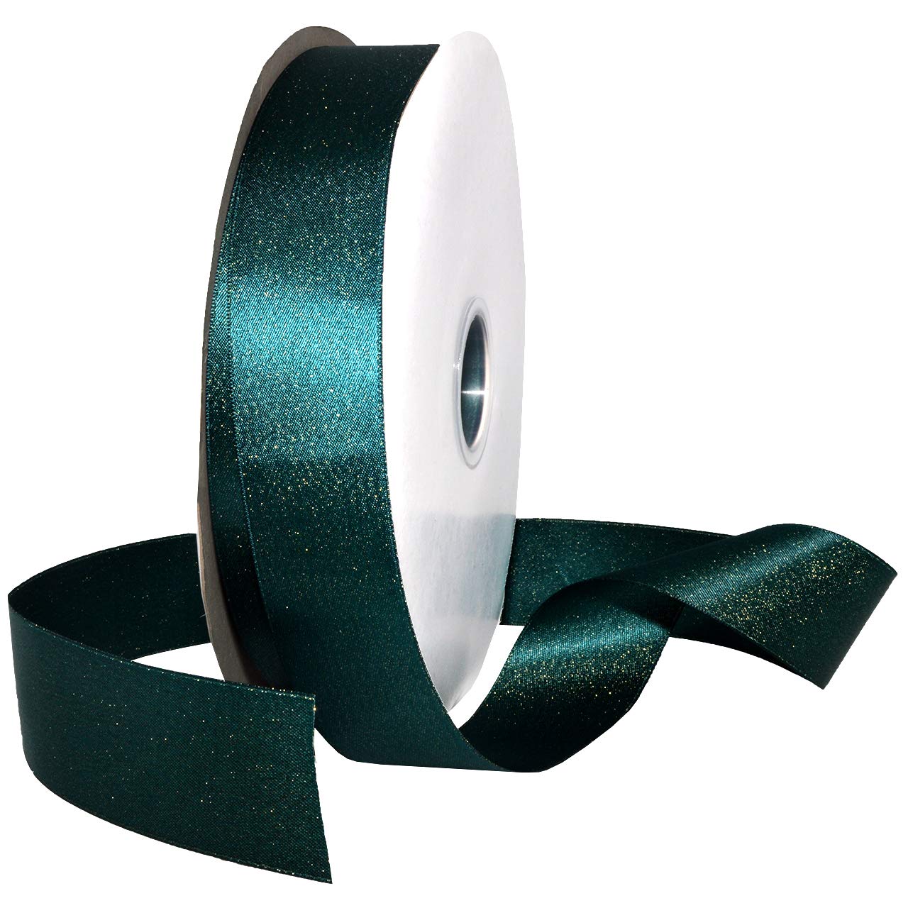 Ruban bleu sarcelle Morex Ribbon de qualité supérieure orné de paillettes d'or d'Asie