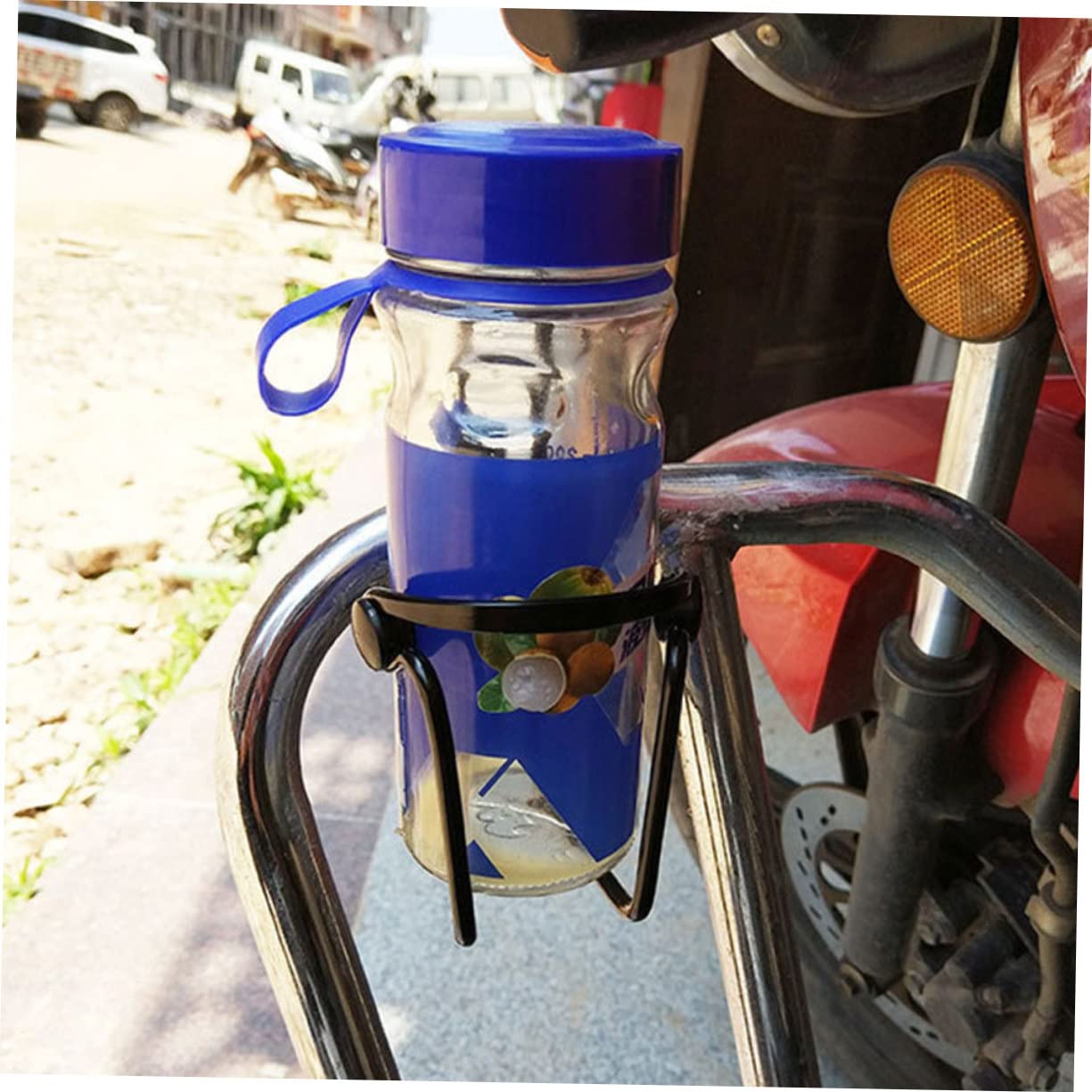 Sosoport 4 Piezas jaulas botellero de Ciclismo Accesorios para Bicicletas Soporte para Botella de Agua para Bicicleta portabotellas Profesional para Bicicletas aleación de Aluminio Negro