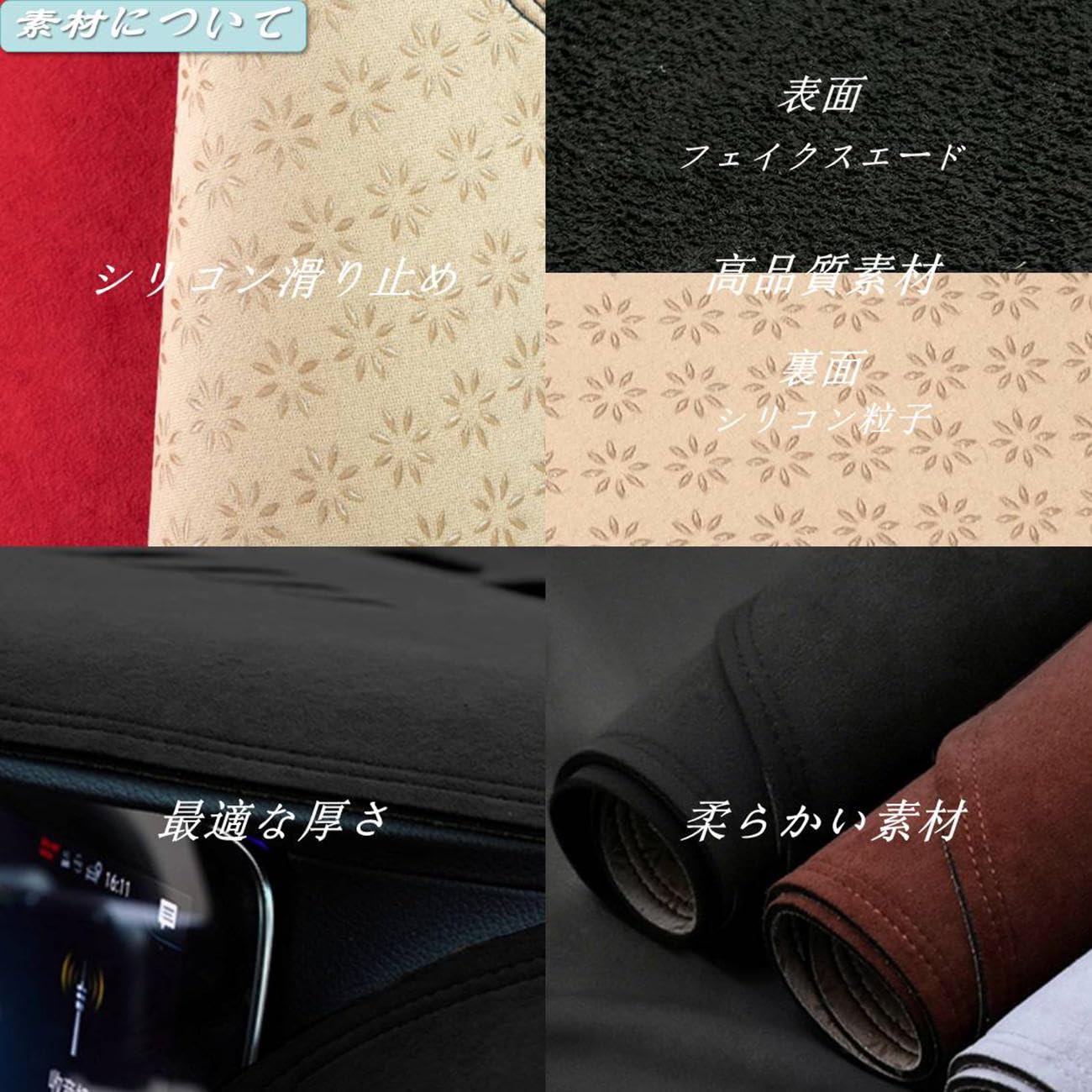Amazon.co.jp: XVWTJZIA ダッシュボードマット、三菱パジェロ V73 V77