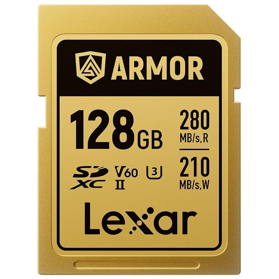 SDXC UHS-II V60】 GOLD 128GB Amazon.com: Lexar Professional Armor Gold 128GB UHS-II V60