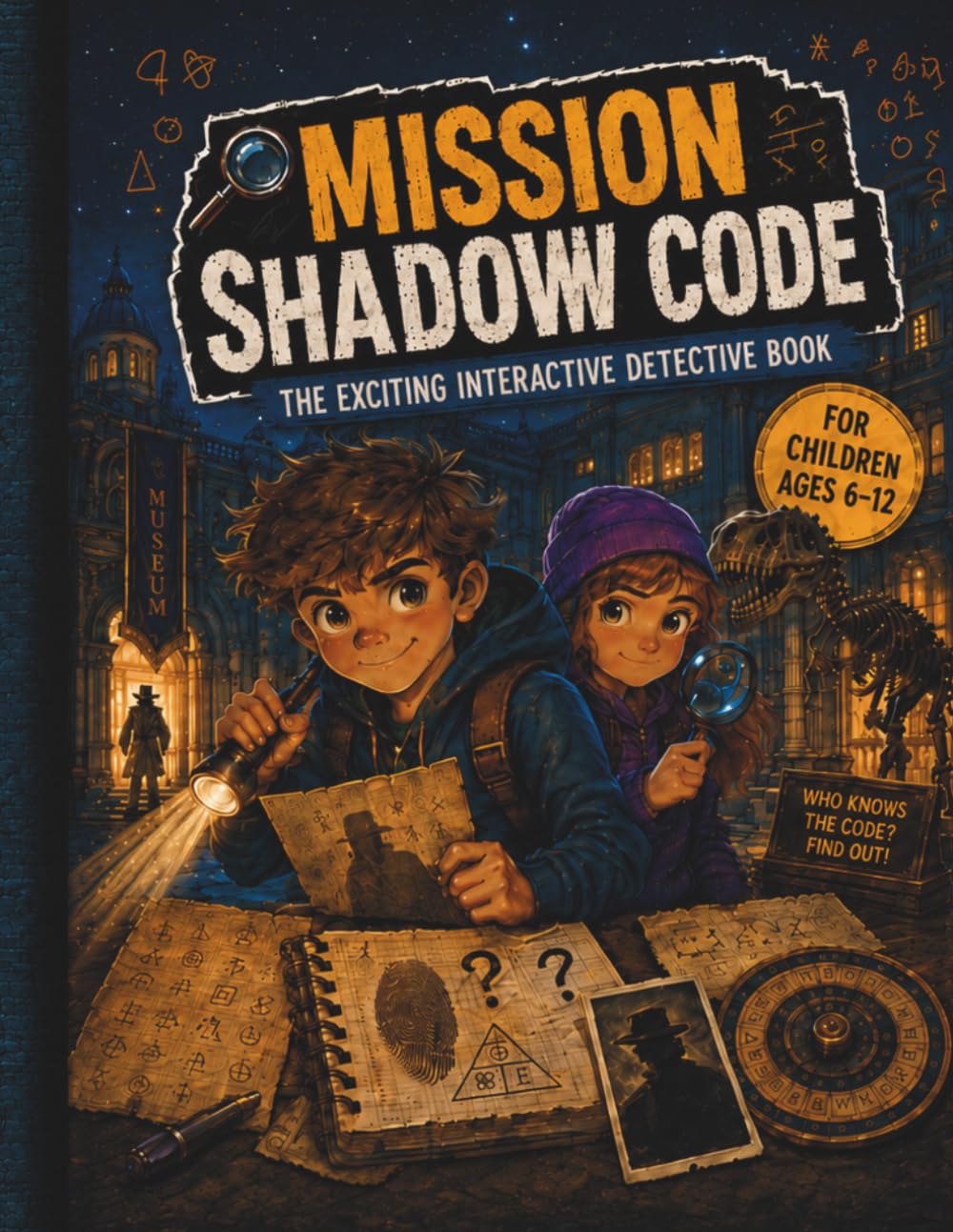 Mission Shadow Code: An Interactive Detective Adventure with Puzzles, Hidden Clues, Codes and Exciting Mysteries for Kids Ages 6–12