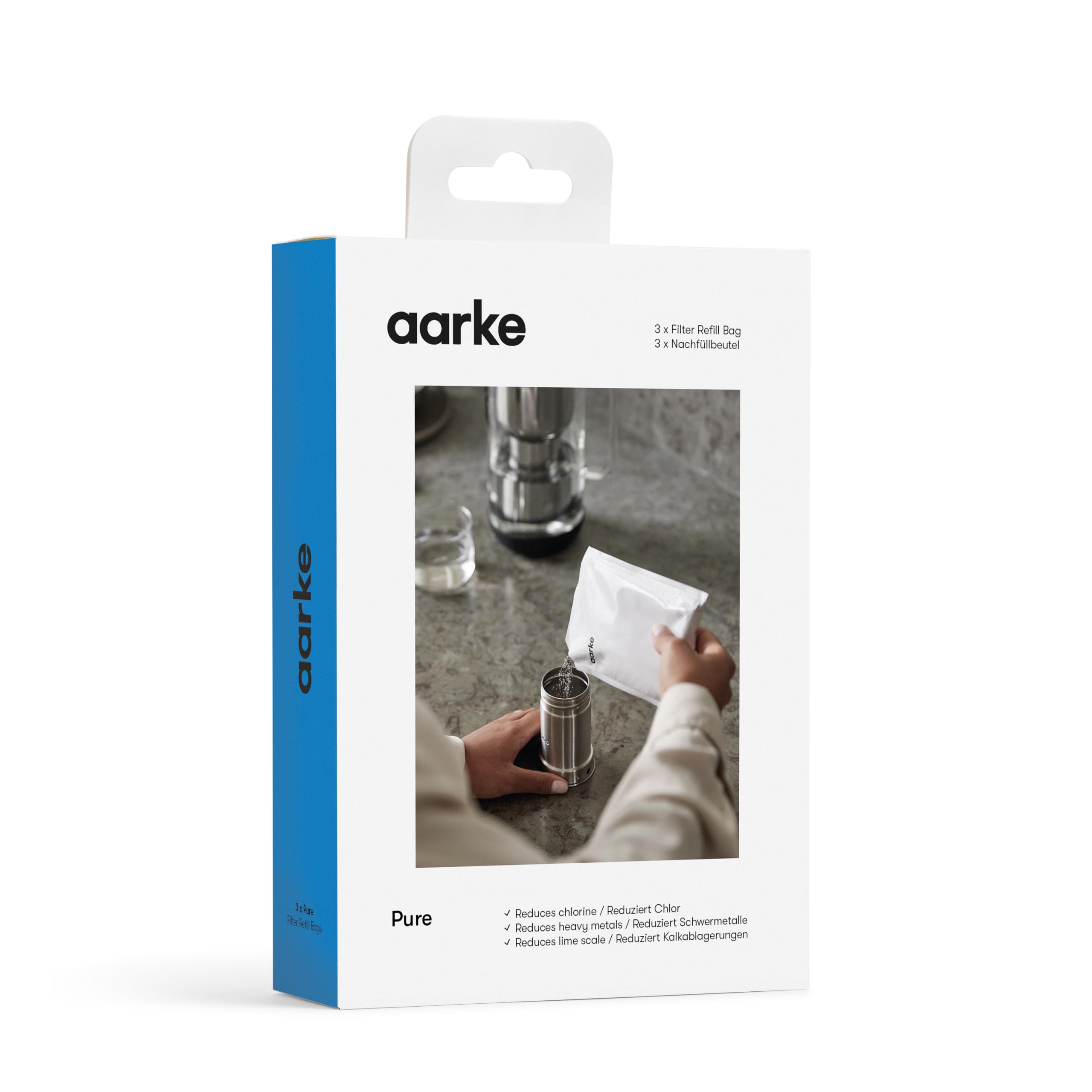 Aarke Pure Filter Refill Granules for Aarke Water Purifier, 3-Pack