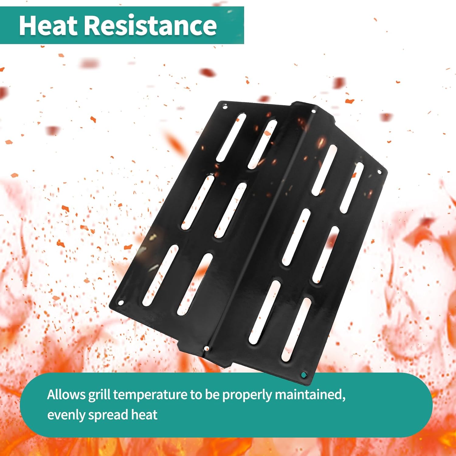 Genesis Grill Parts for Weber Genesis E310 with Porcelain Flavorizer Bars 7524 Cast Iron Grill Grate 7622 Heat Deflector and 62752 Gril Burners for Weber Genesis 300 Series, Genesis E330 S330