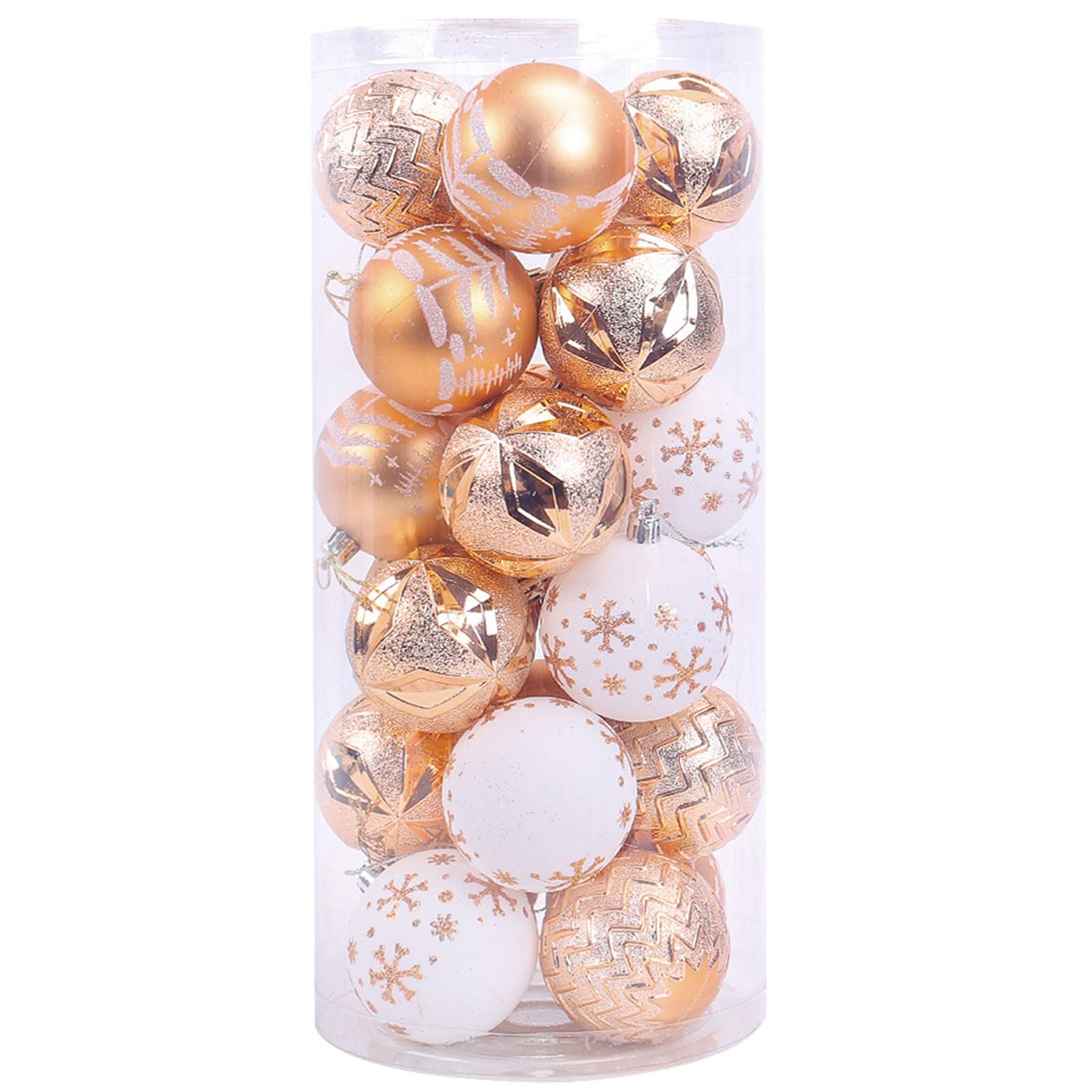 Jazuaiao Practical Christmas Sphere Decoration Elegant Christmas Tree Baubles with Festival Paint Designs Portable Hangings Ornament