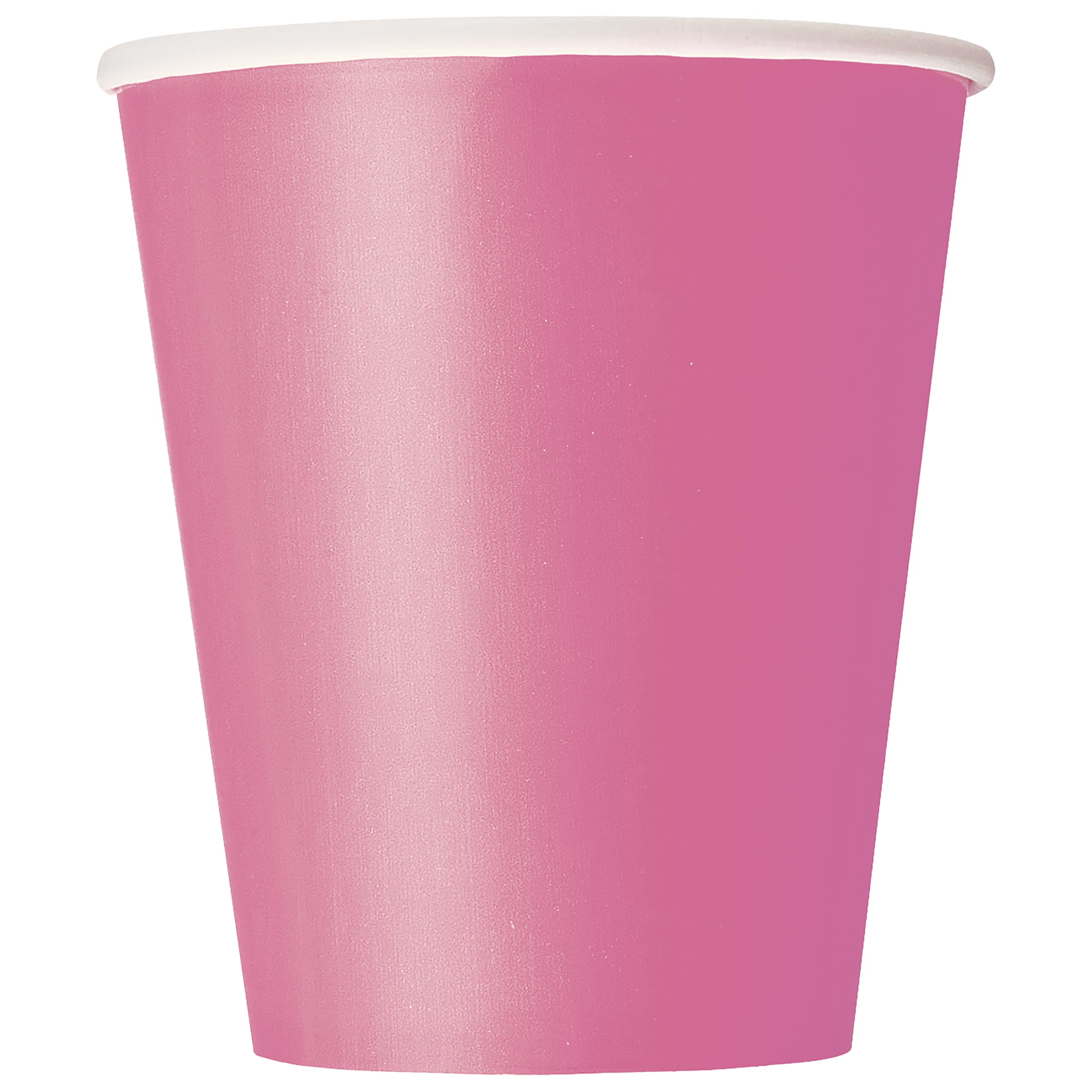 Unique Party Paper Cups, Hot Pink, 266Ml, 14 Pack