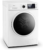 Midea 24 Inch Washer and Dryer Combo, All in One Washer and Dryer 2.7 cu.ft 26lbs, Ventless Washing Machine, Steam Care, Overnight Dry, 1400 RPM, 16 Cycles Front Load Washer, Full-Automatic, White