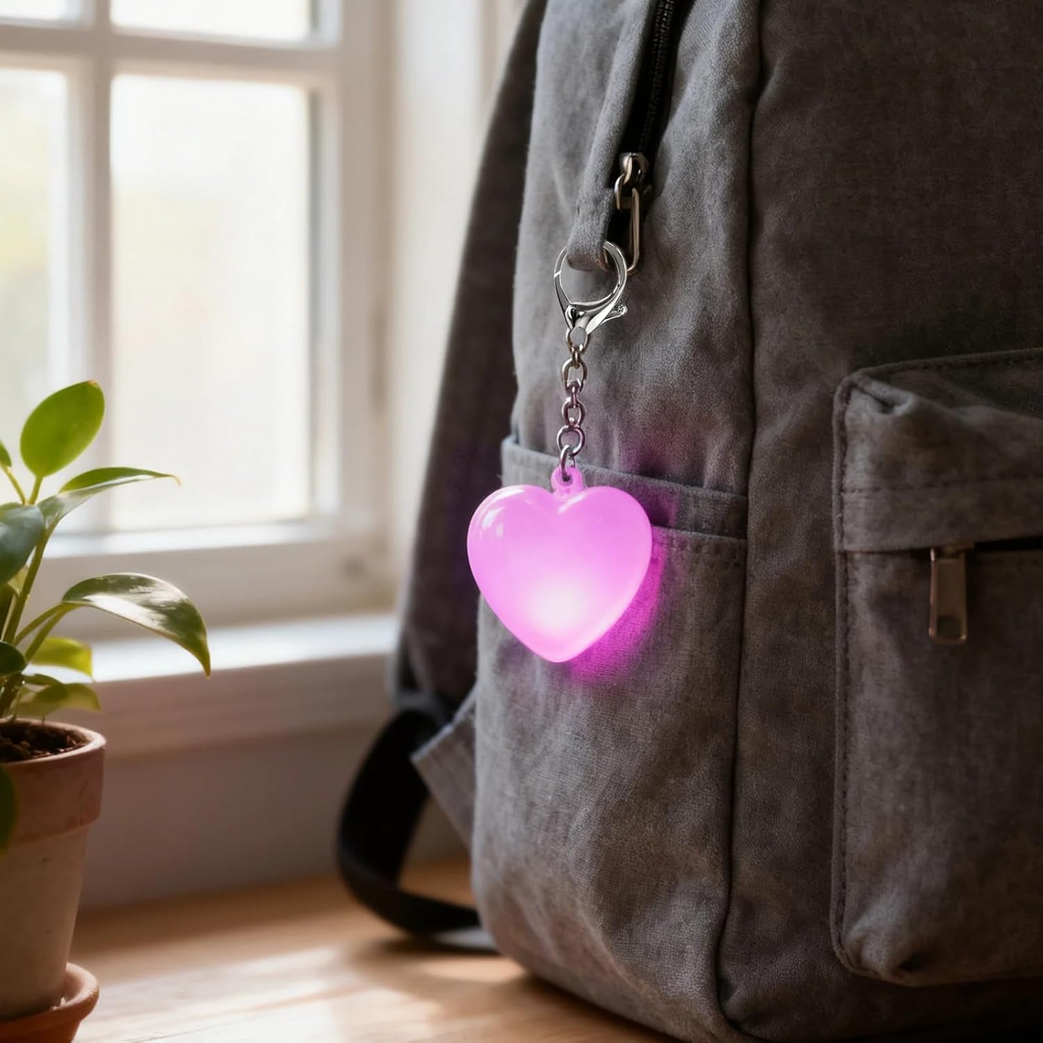 2pcs Purse Glow Heart Light - Automatic Sensor Purse Lamp, Touch Activated Handbag Light, Portable Handbag Night Light, Heart Shaped Purse Lamp for Purse Women Girls Mother Friends (White) - Image 6