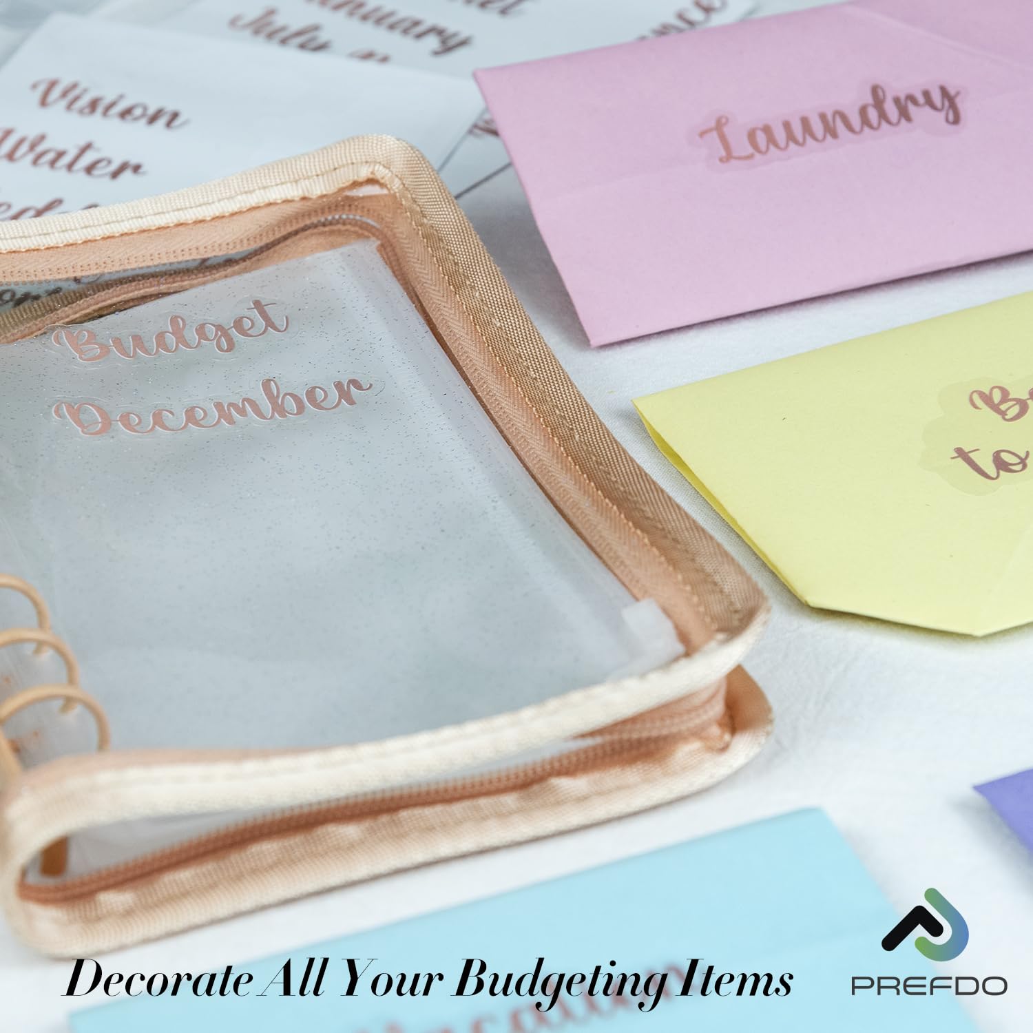 GORGECRAFT 117 Adesivi Budget Busta Contanti | Etichette Vinile Per Risparmio | Organizzazione Finanze Personali - Foto 3