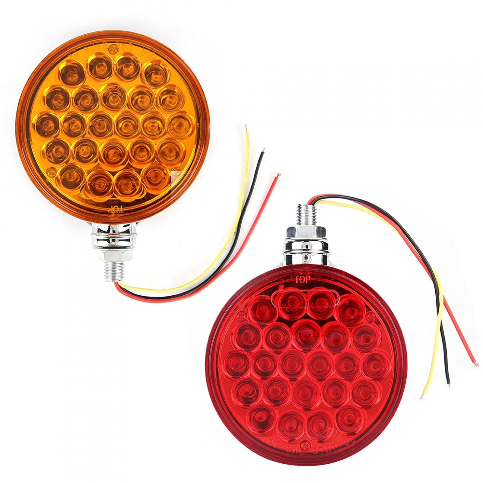 Feu LED 48 SMD Double Face Réfléchissant - Clignotant Stop Position Latéral Pour Camions Et Véhicules