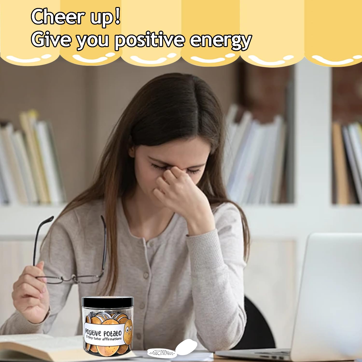 Daily Affirmation Potato Card Jar - Image 4