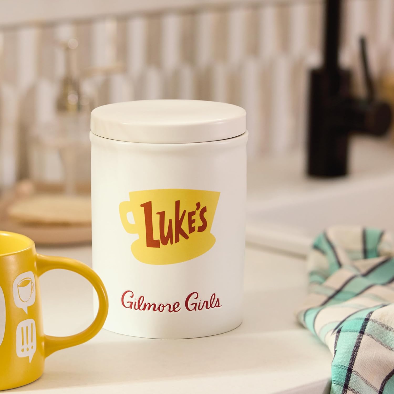 Hallmark Gilmore Girls Coffee Canister (Luke's Diner) Mom Gift for Mother's Day