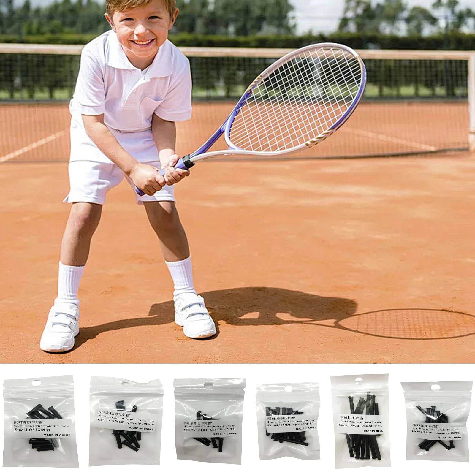 mioosho Tennis Racket Grommets Replacement String Protections Tubes Tennis Racket Wire Tube Tennis Racket Accessories Enduring