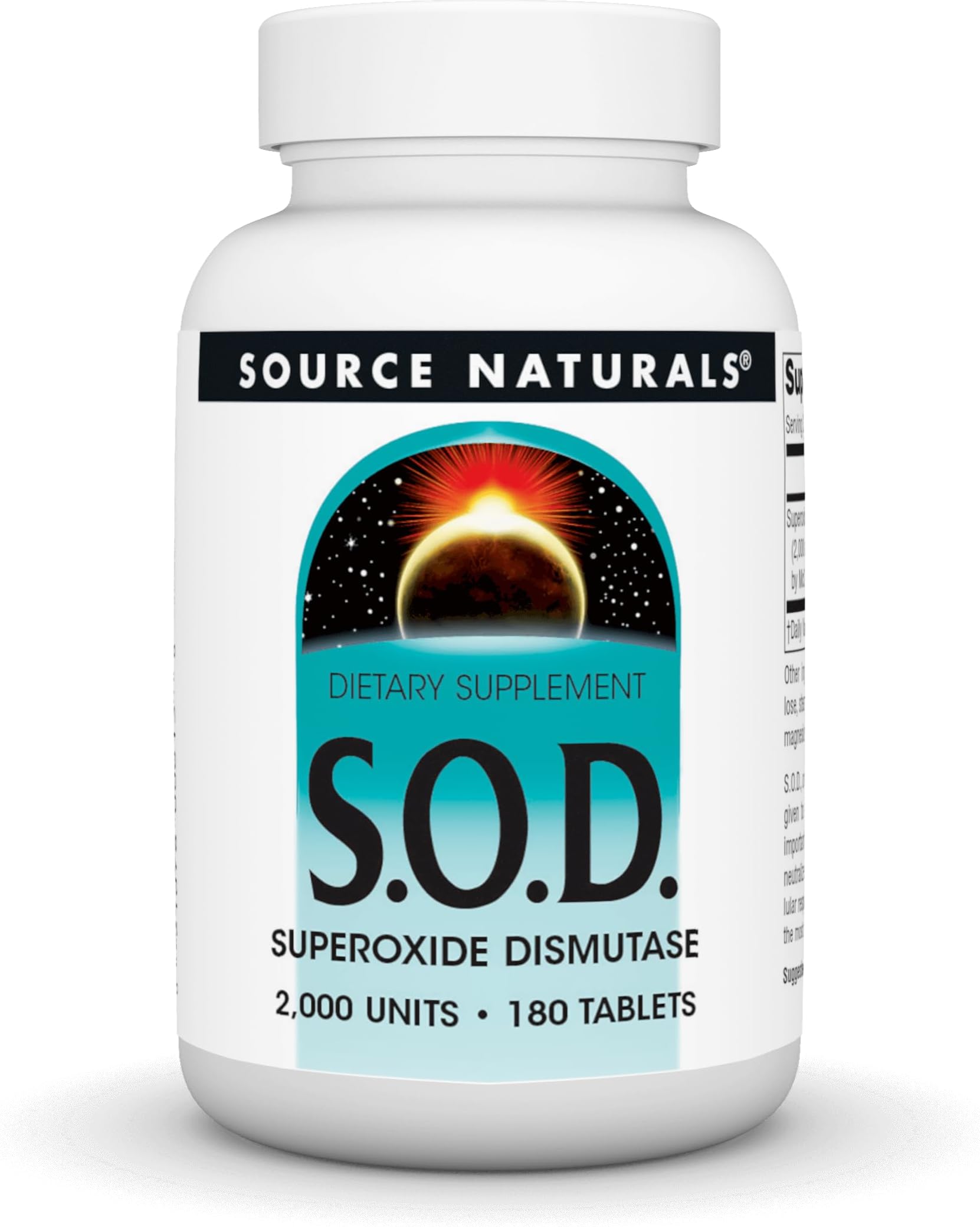 O-D, Superoxide Dismutase - Dietary Supplement - 180 Tablets