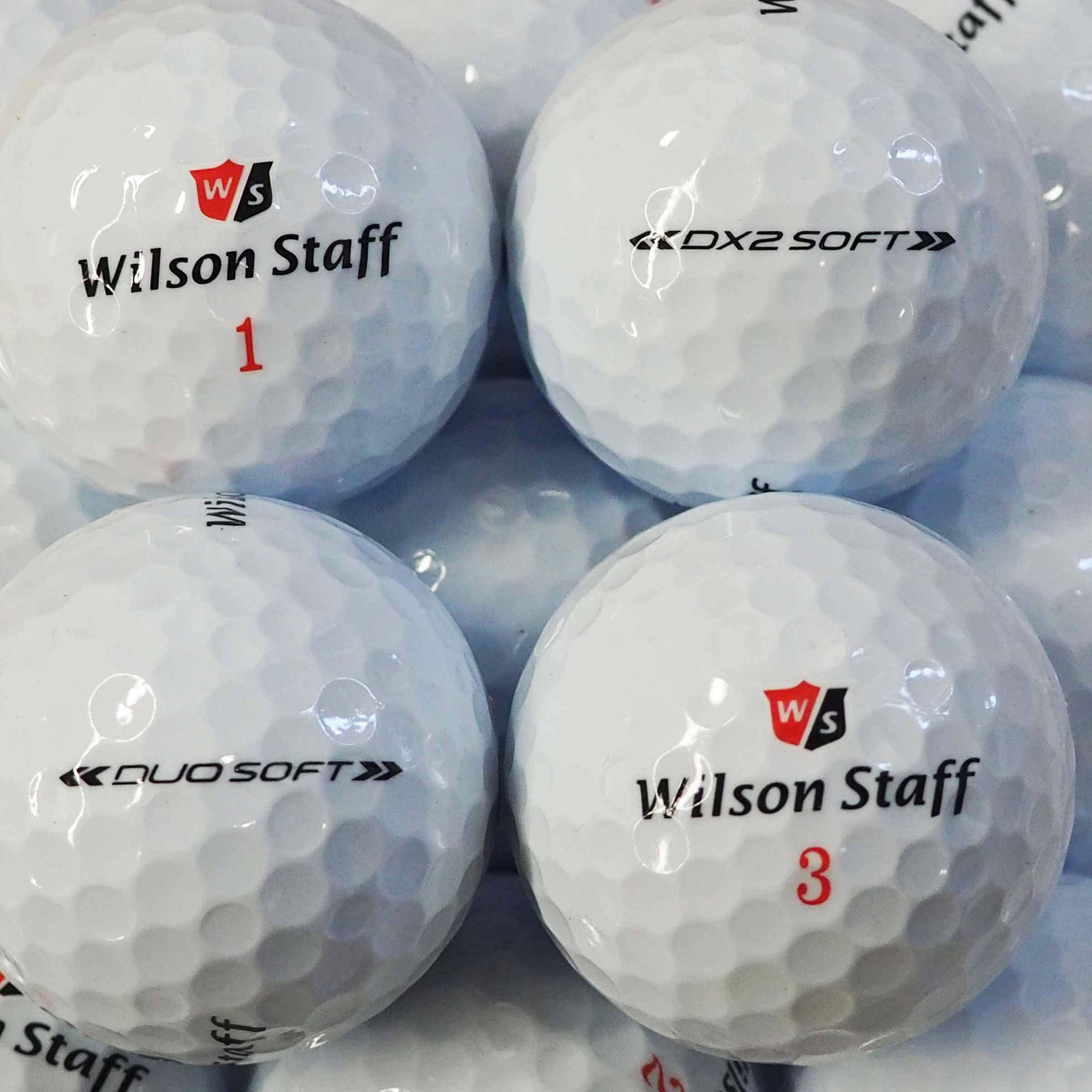 36 Wilson DX2 / Duo Soft Golfbälle - AAAAA - weiß - Lakeballs - PremiumSelection - gebrauchte Golfbälle - DX 2 WIE NEU