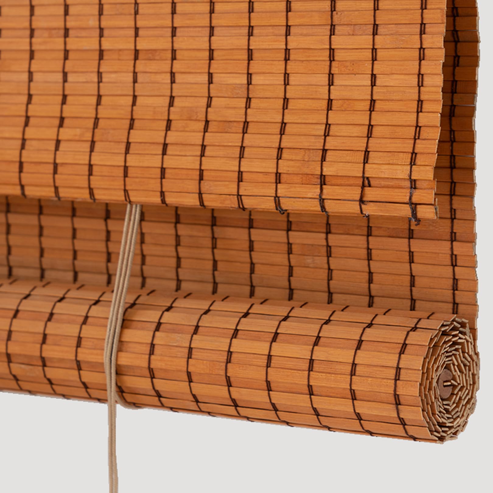 Naturel Stores à Enroulement Bambou Bambou Fenetre Store Venitien Occultant Protection,Personnalisable (85x160cm)