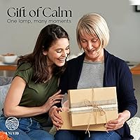 Vista 7 de UMAID Lámpara de sal del Himalaya rectangular, lámpara de roca rosa natural sobre base de madera moderna con bombilla nocturna y cable regulable