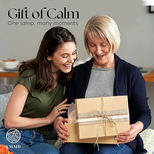 Miniatura 7 de UMAID Lámpara de sal del Himalaya rectangular, lámpara de roca rosa natural sobre base de madera moderna con bombilla nocturna y cable regulable