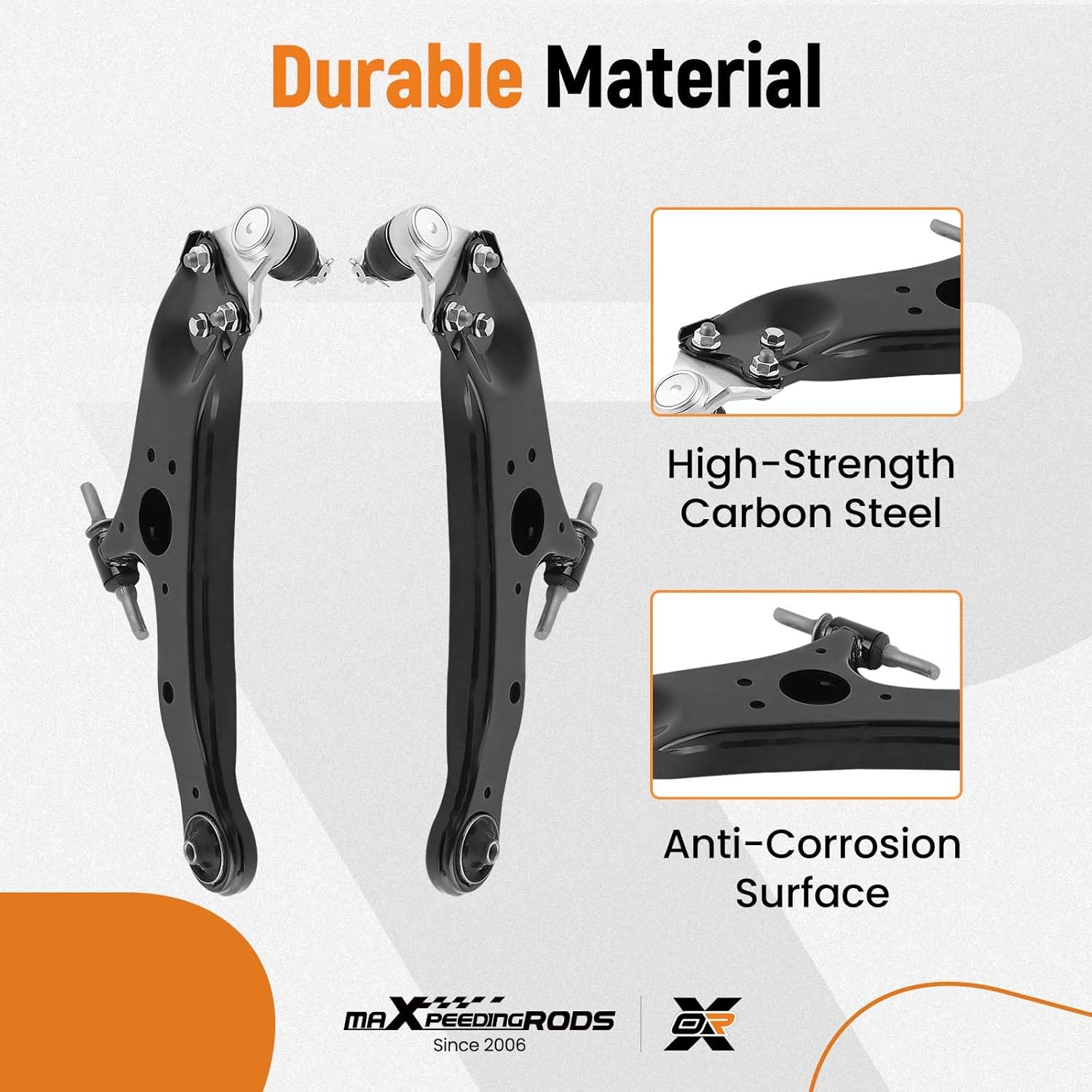 maXpeedingrods 2Pc Front Lower Control Arm w/Ball Joint for Toyota Sienna 2011-2020, K622035 K622036 Lower Control Arm Kit