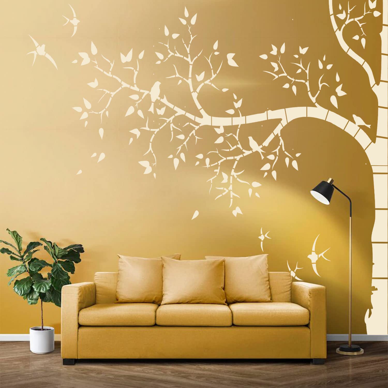 Kayra Decor Stencils for Wall Painting - Pack of 1, Size - 96 X 120 (KHSNT431) (B074CHR2LW) Amazon Price History, Amazon Price Tracker