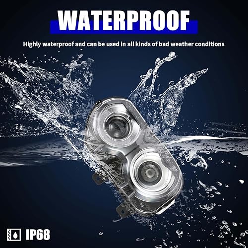 Miniatura 4 de Partzer Kit de montaje de faros delanteros HIDxenón para Dodge Challenger 2015-2023 con LED DRL lado izquierdo del conductor LH  68174067AF