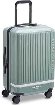 florence by mills Spin Me Away Hardside Expandable Luggage with Spinner Wheels, Sage Green, Carry-On 20 Inch