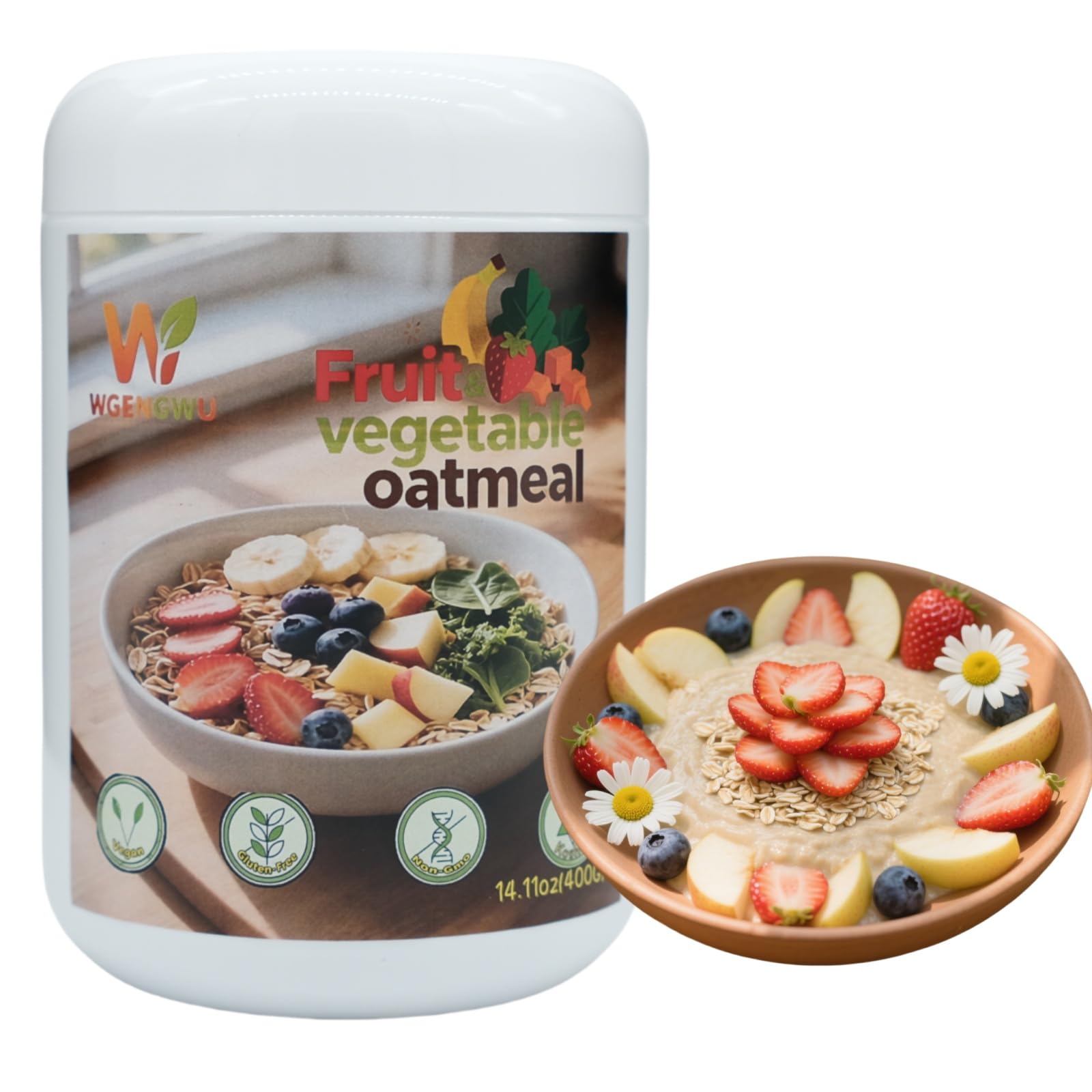 High Protein Fiber Blended Oatmeal Shake Gluten Free Non-GMO Breakfast with Cookies Cream Coconut Cream Pie More Delicious