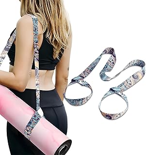 Yoga Mat Carrying Strap – Adjustable Shoulder Strap for Yoga Mat, Lightweight Hands-Free Portable Mat Holder, Fits All Yog…