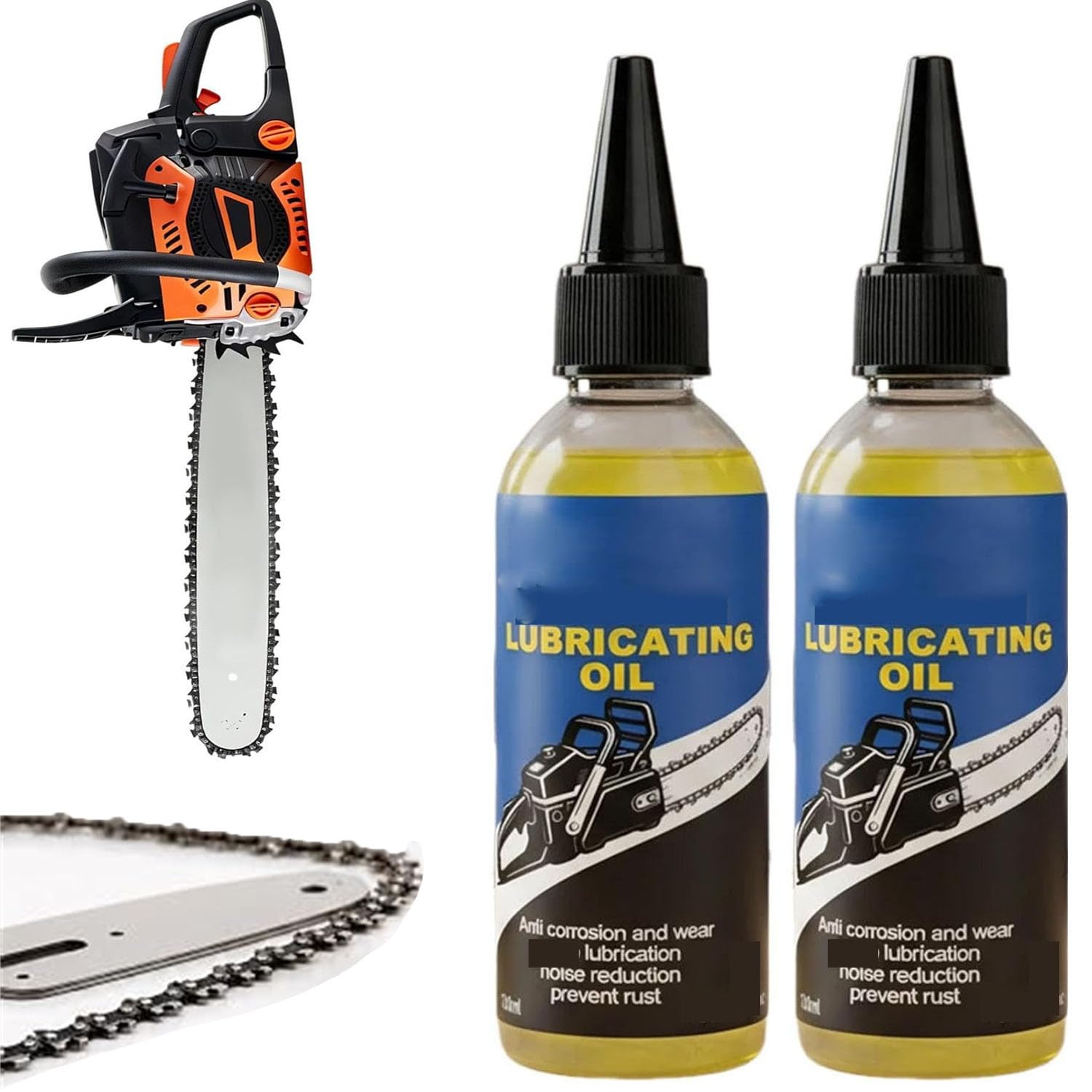 100ml Chainsaw Oil,Bar and Chain Oil,Protects Engine & Improves Performance (2 Pcs)