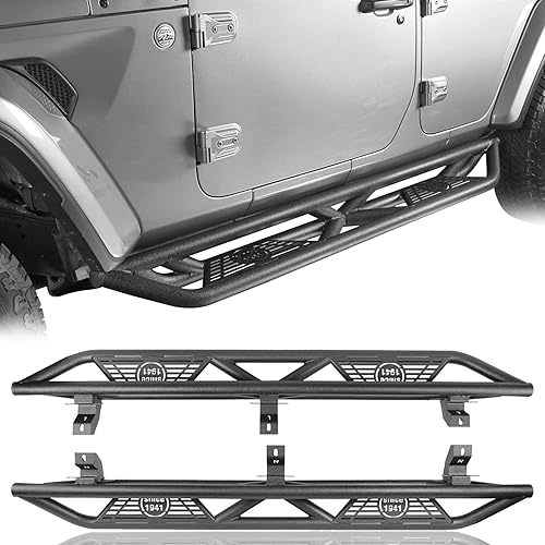 u-Box Wrangler - Barras de estribo laterales compatibles con Jeep Wrangler JLU 4 puertas Unlimited 2018 2019 2020 2021 2022