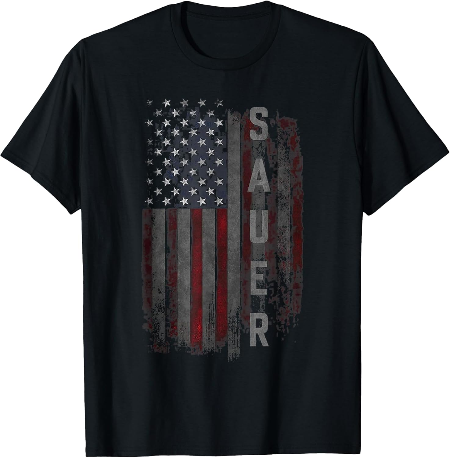 SAUER Family American Flag T-Shirt