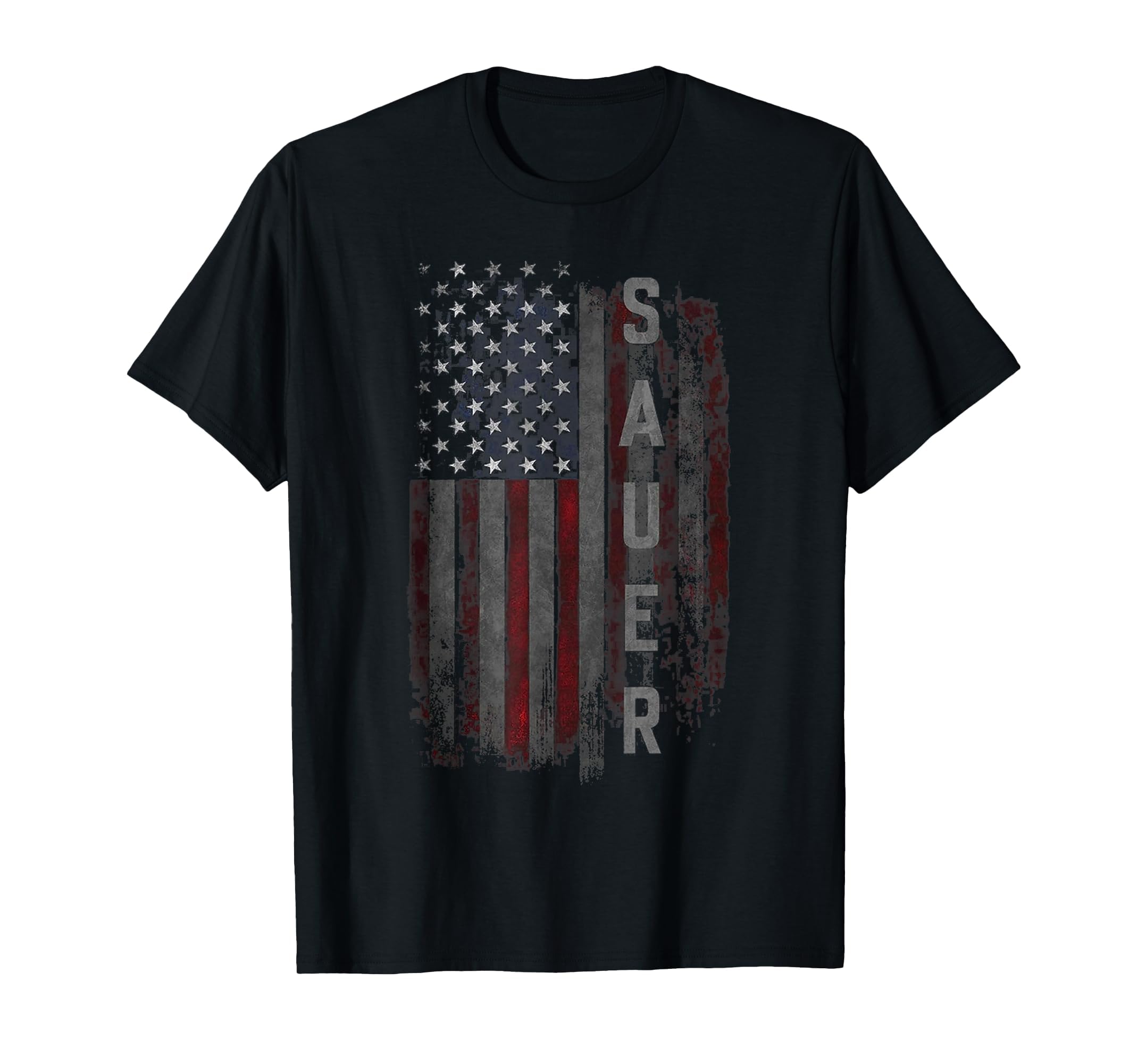 SAUER Family American Flag T-Shirt