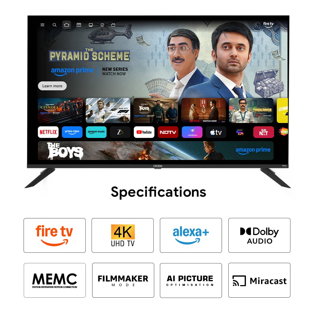 Onida 108 cm (43 inch) Ultra HD 4K Smart LED Fire TV 43UFD — Amazon image 2
