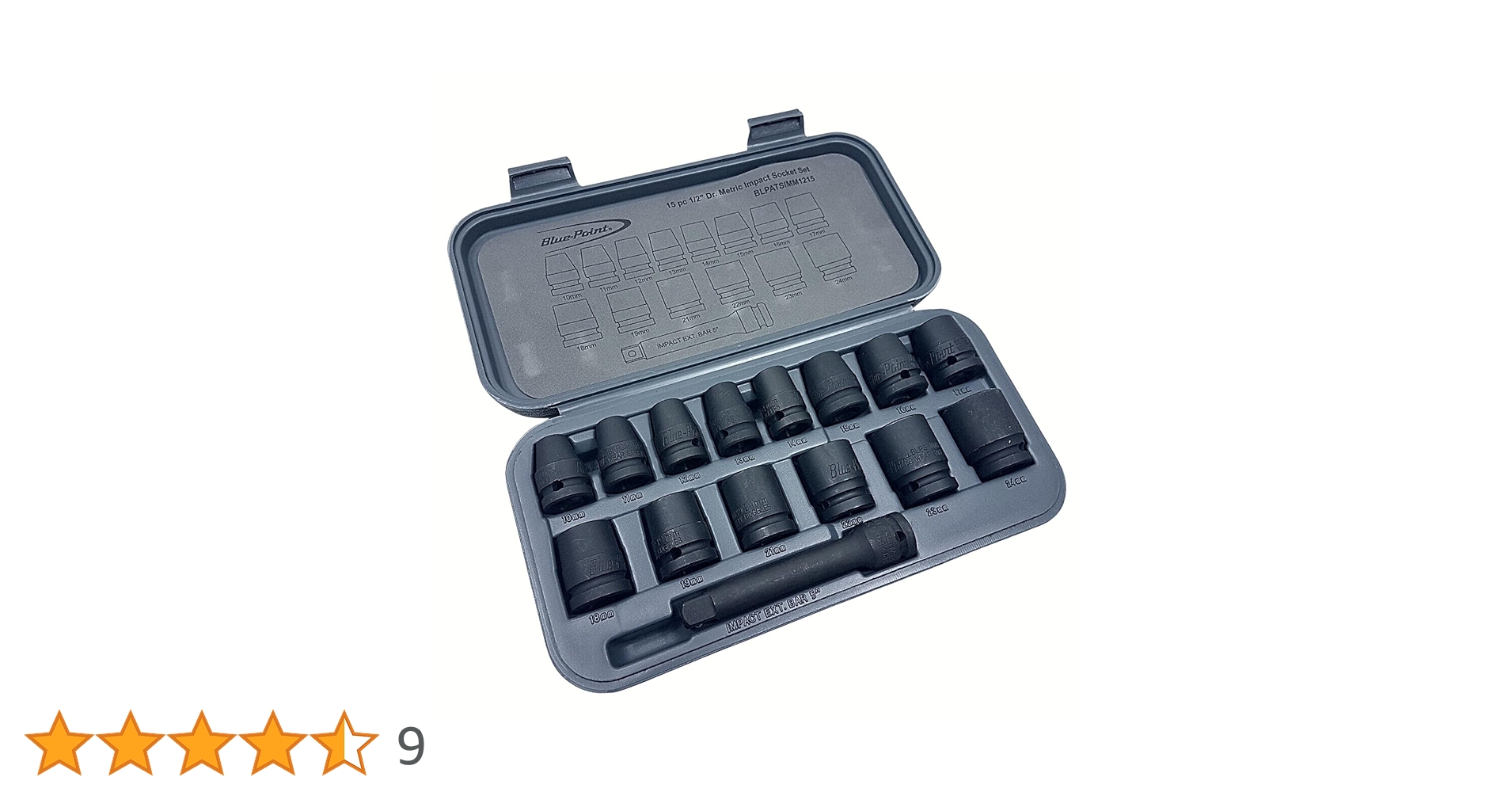 ブルーポイント スナップオン 1/2 インパクトレンチ ソケットセット 15点 Amazon | Blue-Point by Snap-on インパクトソケットセット 1/2