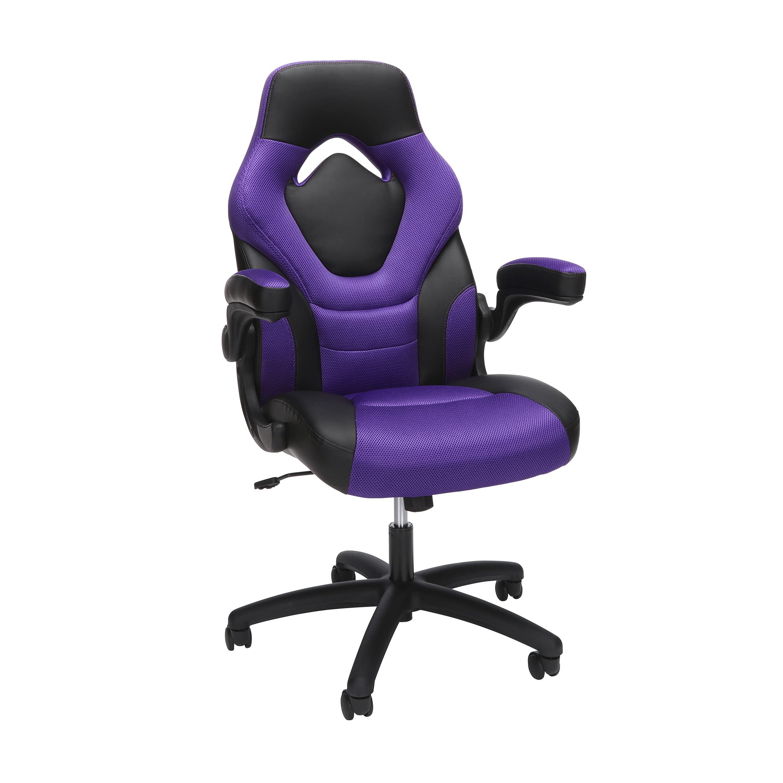 OFM Gaming Chair Ergonomic Racing Style PC Computer Desk Office Chair - 360 Swivel, Integrated Lumbar Support & Headrest, Adjustable Height, Recline Tilt Control, Flip-Up Arms, 275lb Max -2022 Purple - Purple 2022 Series