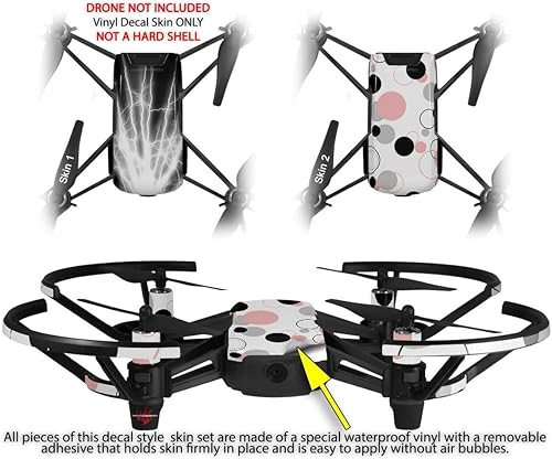 Miniatura 2 de Skin Wrap 2 Pack para DJI Ryze Tello Drone Lightning blanco Drone No Incluidas